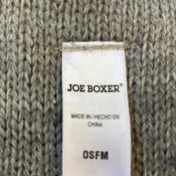 JOE BOXER rhinestone bling knit gray soft scarf size OSFM - Picture 3 of 7